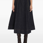 Gonna midi svasata in blu Self-Portrait - donna 