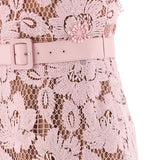 Abito midi con cintura in rosa Self-Portrait - donna 
