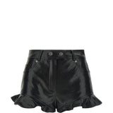 Pantaloncini a cinque tasche con volant in nero Self-portrait - donna 