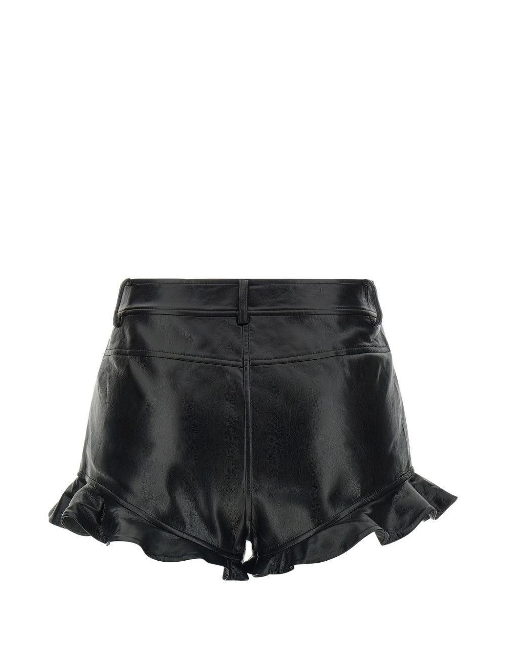 Pantaloncini a cinque tasche con volant in nero Self-portrait - donna 