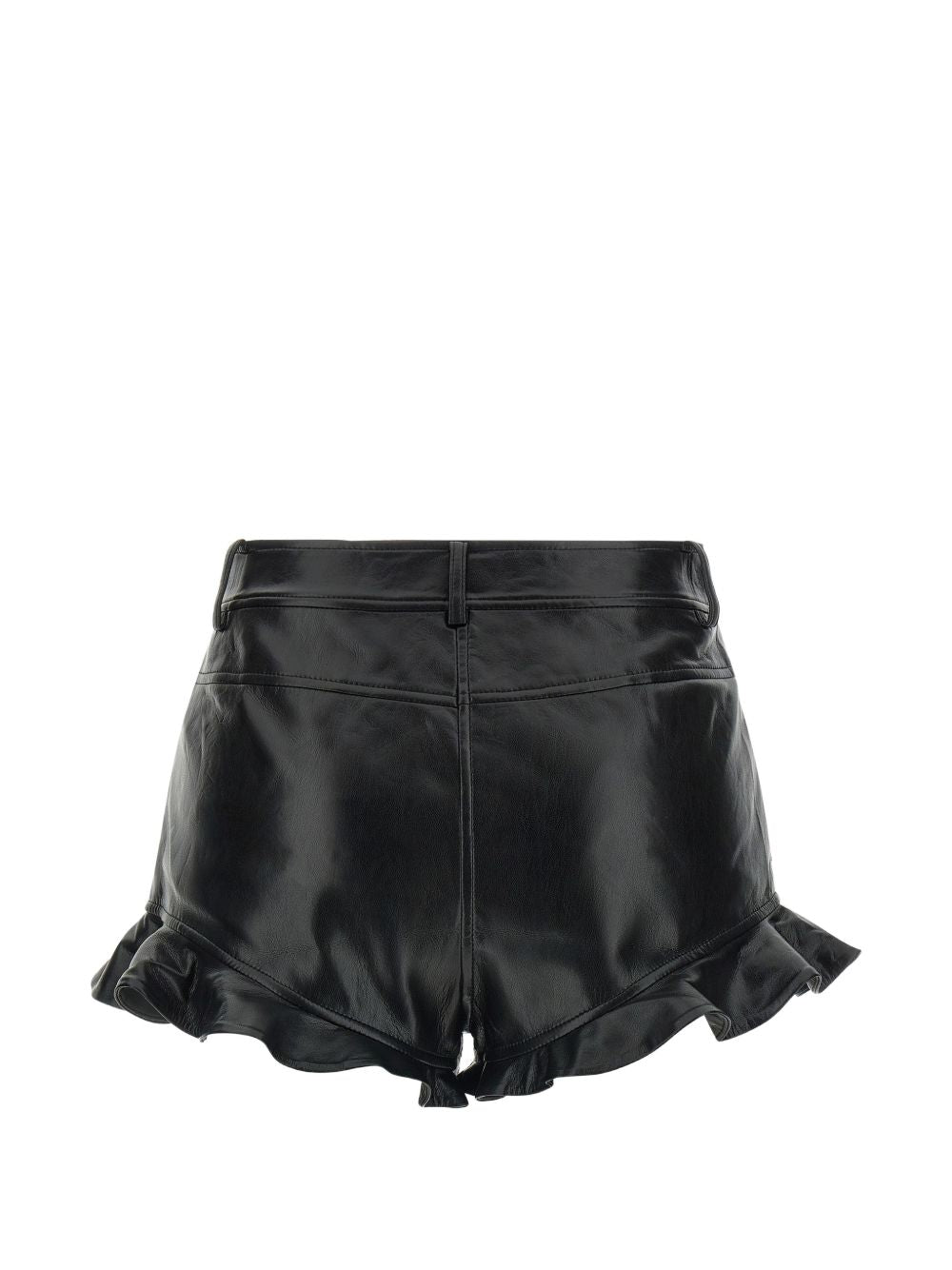 Pantaloncini a cinque tasche con volant in nero Self-portrait - donna 