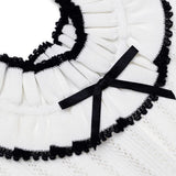 Abito corto con ruches in bianco Self-portrait - donna 