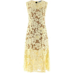 Abito midi in pizzo in giallo Self-Portrait - donna 