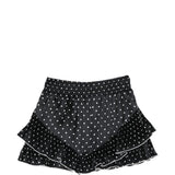 Shorts plissettati a pois in nero e bianco Self-Portrait - donna 