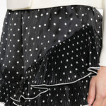 Shorts plissettati a pois in nero e bianco Self-Portrait - donna 