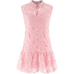 Abito in pizzo con colletto in rosa Self-Portrait - donna 