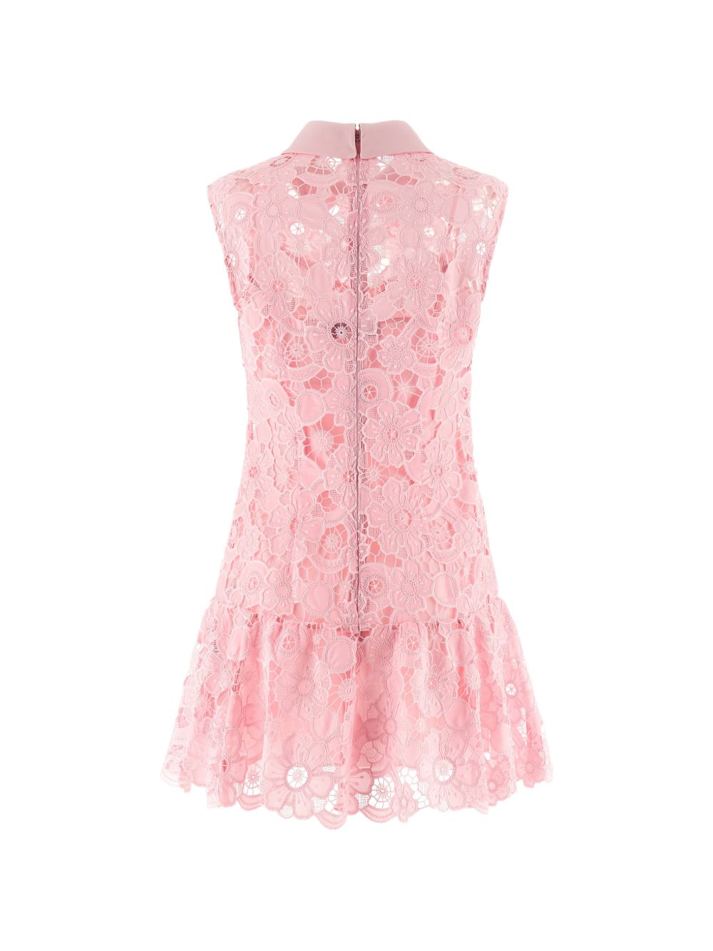 Abito in pizzo con colletto in rosa Self-Portrait - donna 