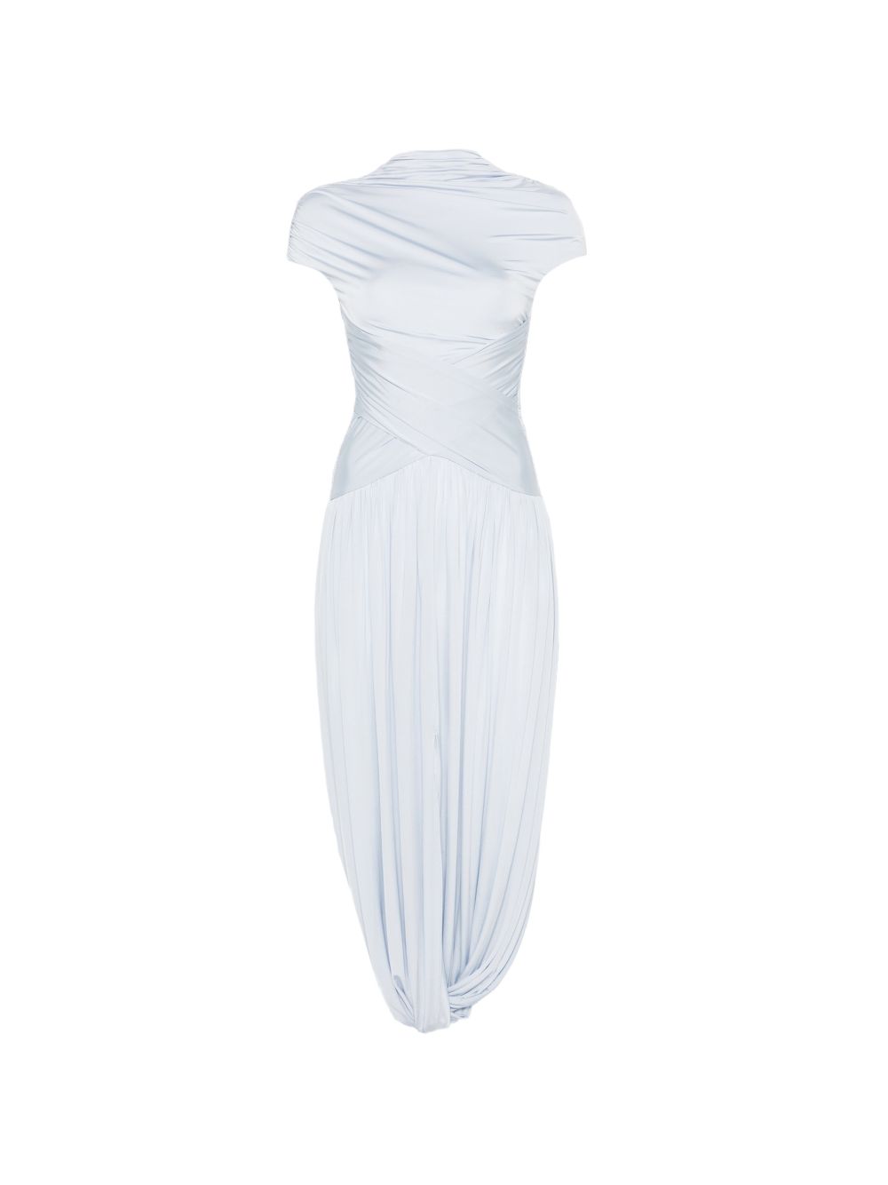 Abito midi plissettato in azzurro Self-Portrait - donna 