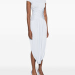 Abito midi plissettato in azzurro Self-Portrait - donna 