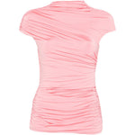 Top drappeggiato in rosa Self-portrait - donna 