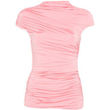 Top drappeggiato in rosa Self-portrait - donna 