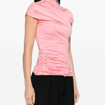 Top drappeggiato in rosa Self-portrait - donna 