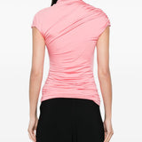 Top drappeggiato in rosa Self-portrait - donna 