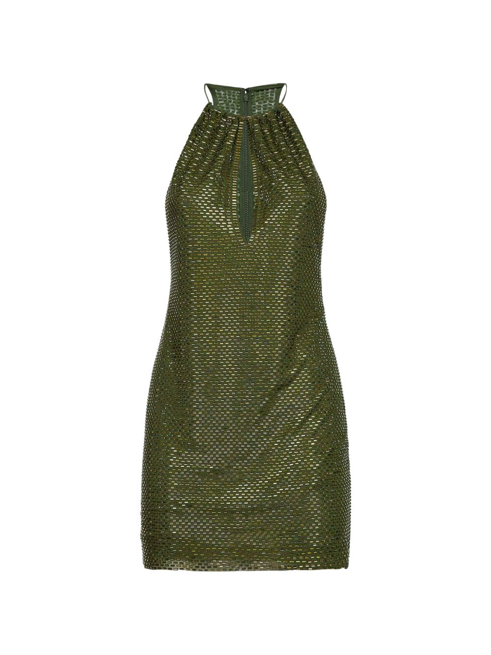 Abito corto olive in verde oliva Self-Portrait - donna 