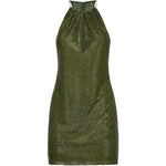 Abito corto olive in verde oliva Self-Portrait - donna 