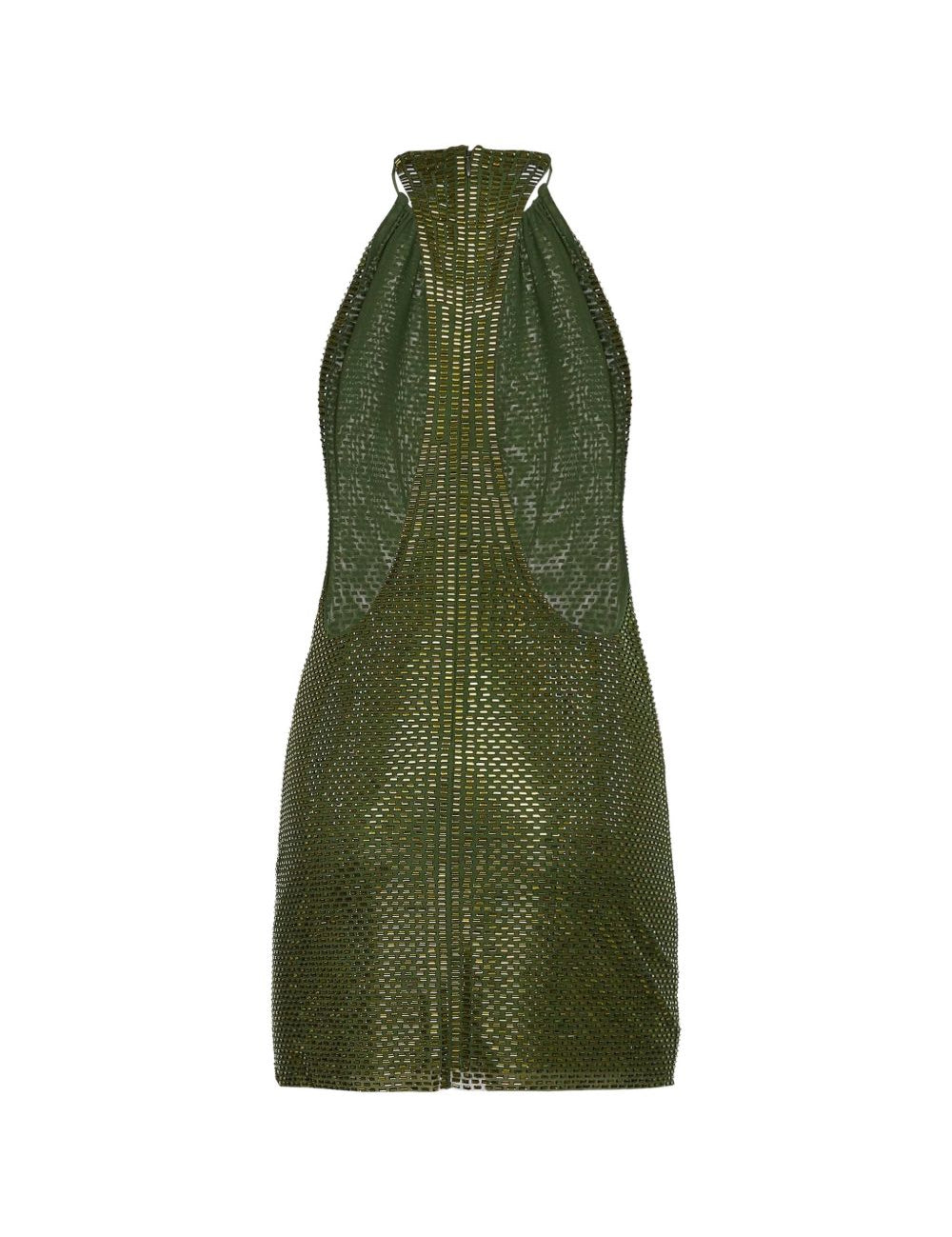 Abito corto olive in verde oliva Self-Portrait - donna 