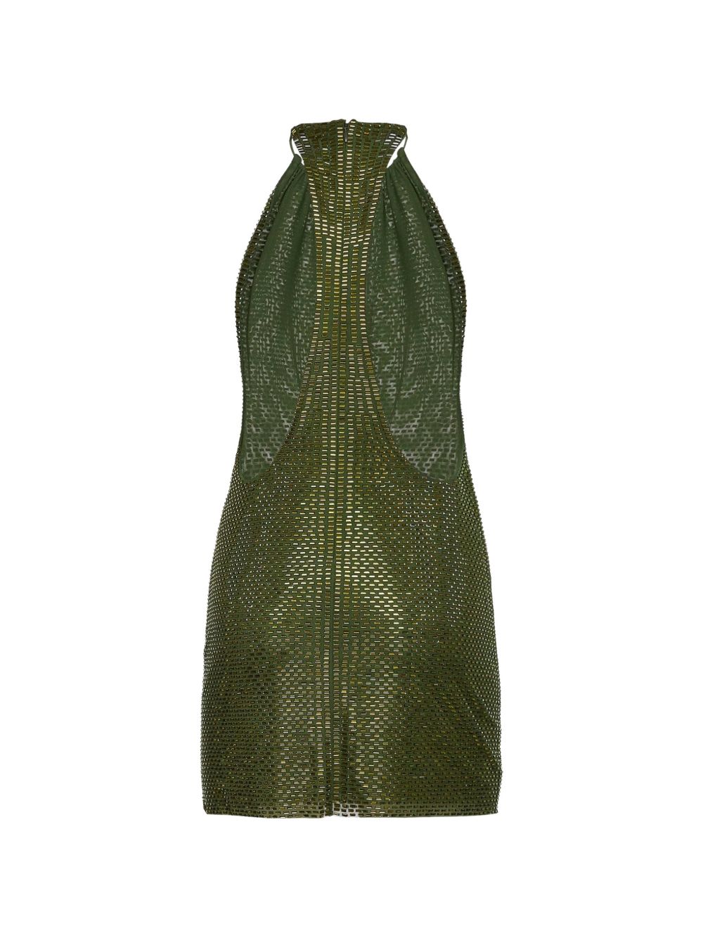 Abito corto olive in verde oliva Self-Portrait - donna 