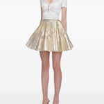 Top con finiture in pizzo in bianco Self-portrait - donna 