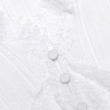Top con finiture in pizzo in bianco Self-portrait - donna 