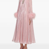 Abito midi con decorazione in rosa Self-Portrait - donna 