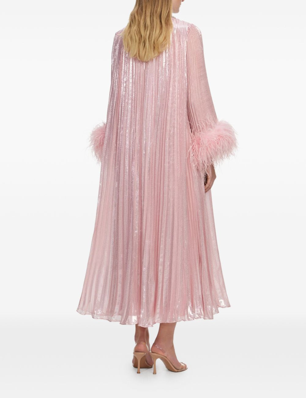 Abito midi con decorazione in rosa Self-Portrait - donna 