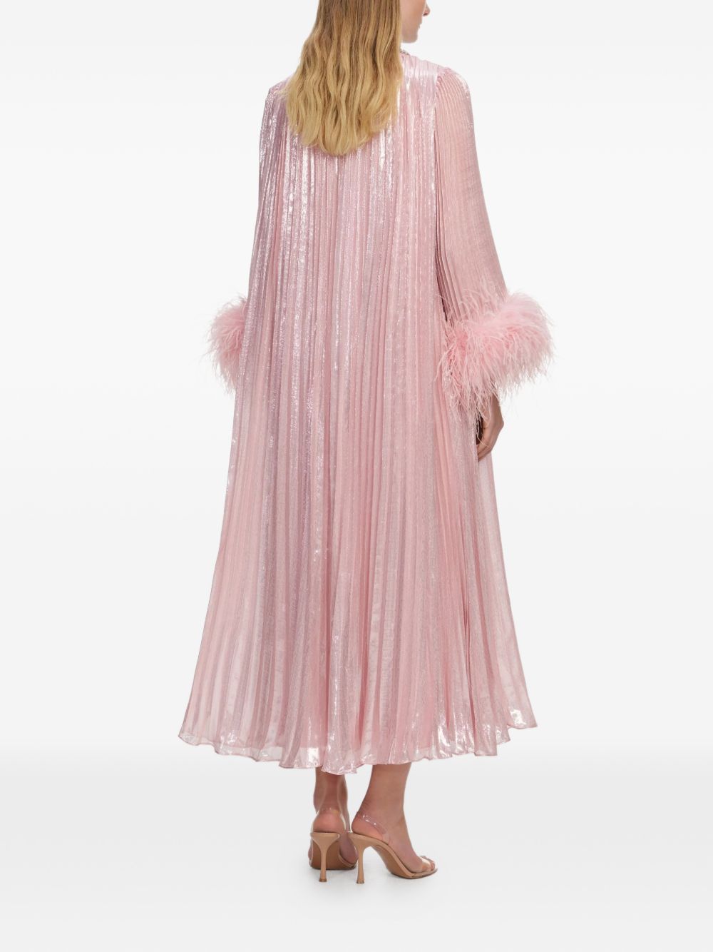 Abito midi con decorazione in rosa Self-Portrait - donna 