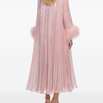 Abito midi con decorazione in rosa Self-Portrait - donna 