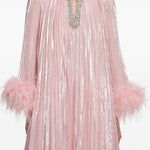 Abito midi con decorazione in rosa Self-Portrait - donna 