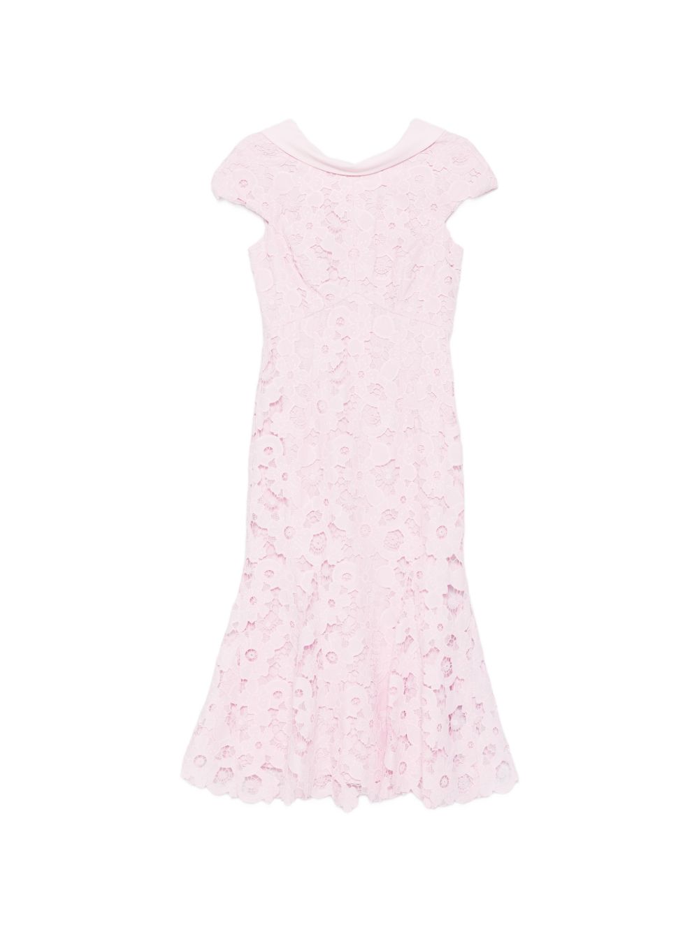 Abito midi con scollo ampio in rosa Self-Portrait - donna 