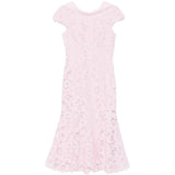 Abito midi con scollo ampio in rosa Self-Portrait - donna 