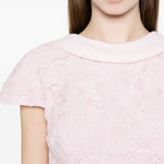 Abito midi con scollo ampio in rosa Self-Portrait - donna 