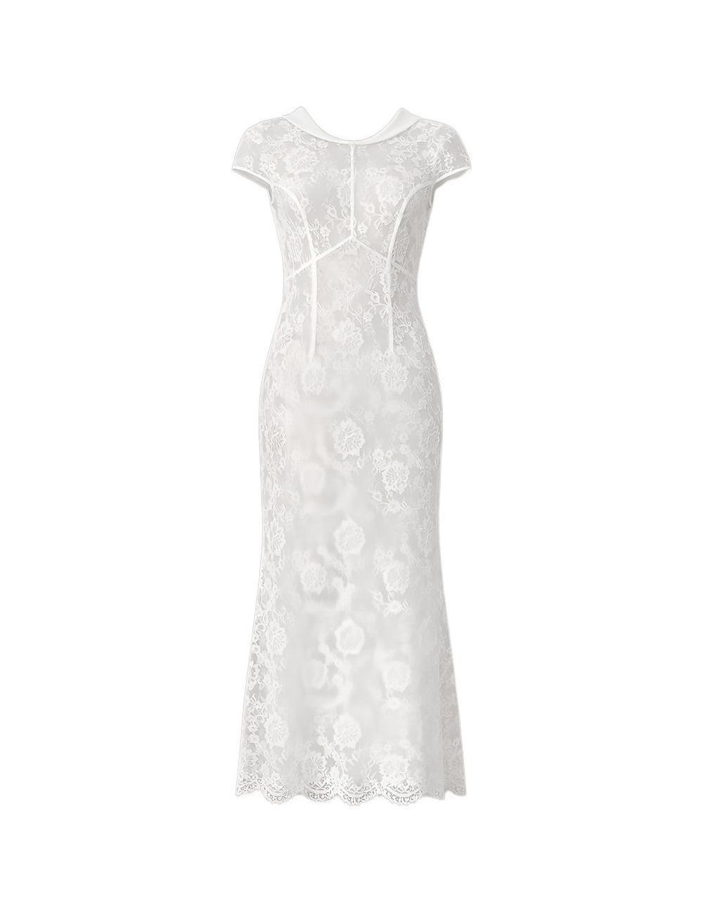 Abito in pizzo in bianco Self-portrait - donna 