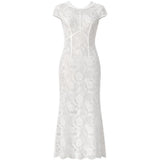 Abito in pizzo in bianco Self-portrait - donna 