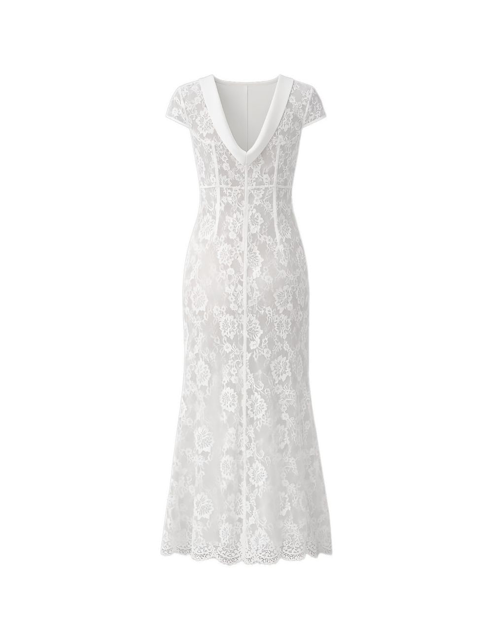 Abito in pizzo in bianco Self-portrait - donna 