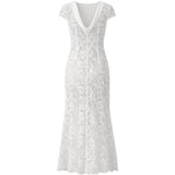 Abito in pizzo in bianco Self-portrait - donna 