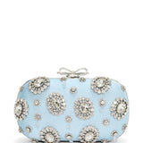 Clutch con decorazione in azzurro Self-Portrait - donna 