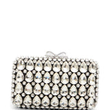 Clutch con decorazione in nero Self-Portrait - donna 