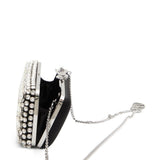 Clutch con decorazione in nero Self-Portrait - donna 