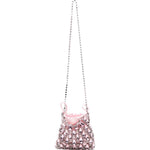 Borsa a tracolla chainmail in rosa Self-Portrait - donna 