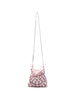 Borsa a tracolla chainmail in rosa Self-Portrait - donna