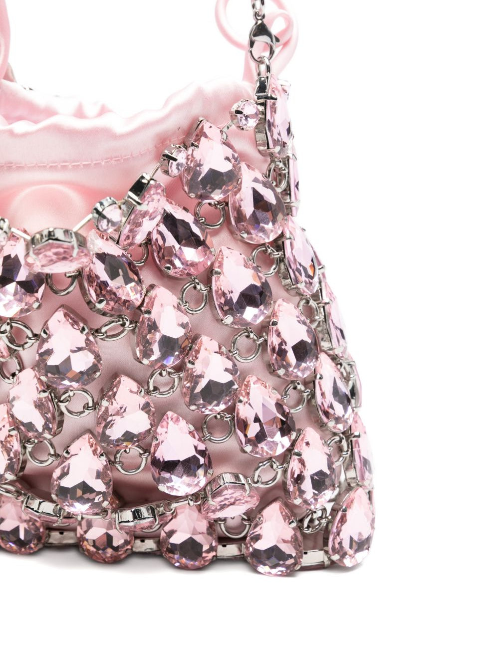 Borsa a tracolla chainmail in rosa Self-Portrait - donna 