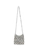 Borsa a tracolla chainmail in argento Self-Portrait - donna