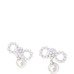 Orecchini con perle in argento Self-portrait - donna 