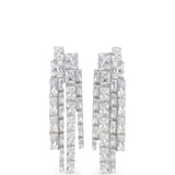 Orecchini con cristalli in argento Self-portrait - donna 