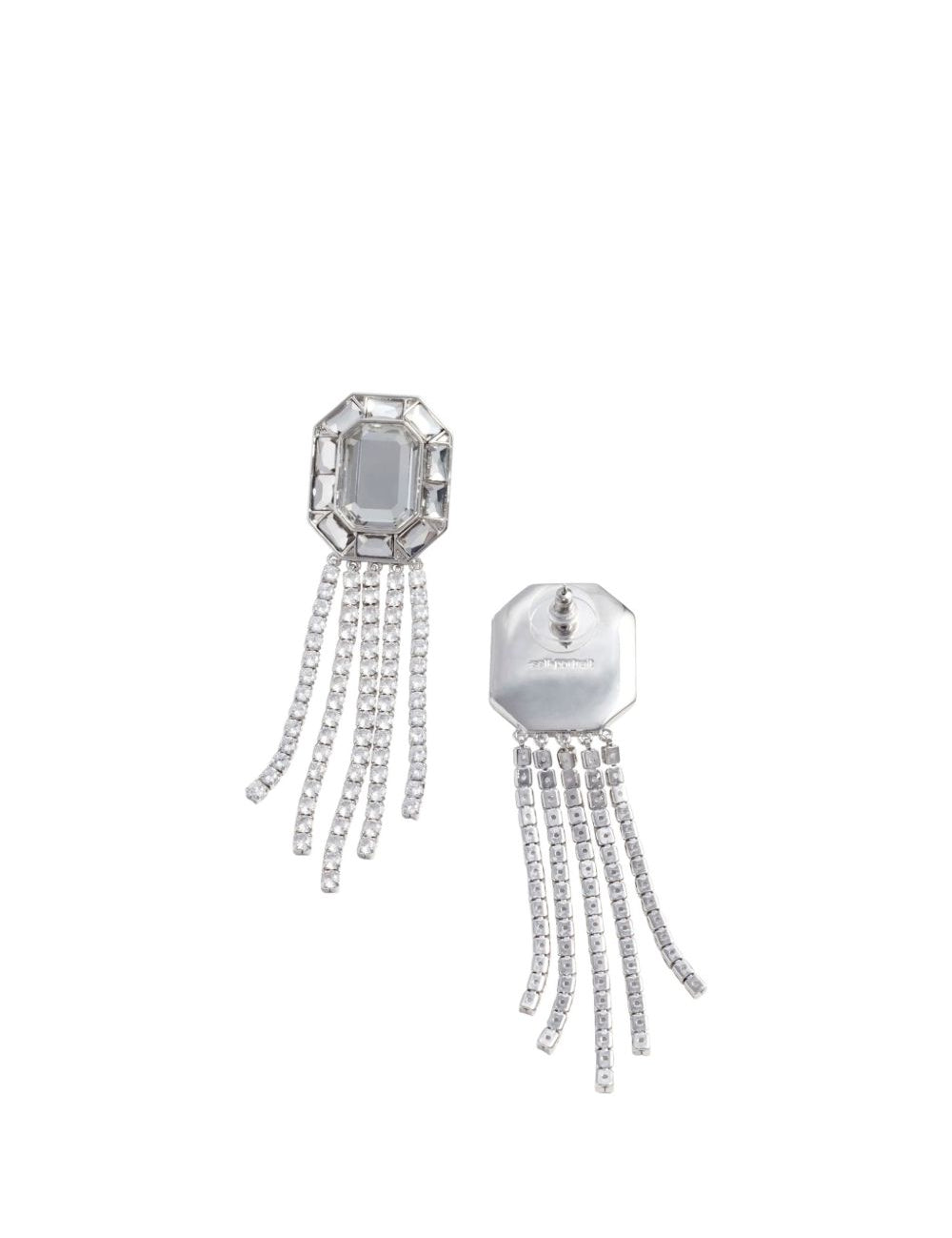 Orecchini di cristallo in argento Self-portrait - donna 