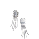 Orecchini di cristallo in argento Self-portrait - donna 