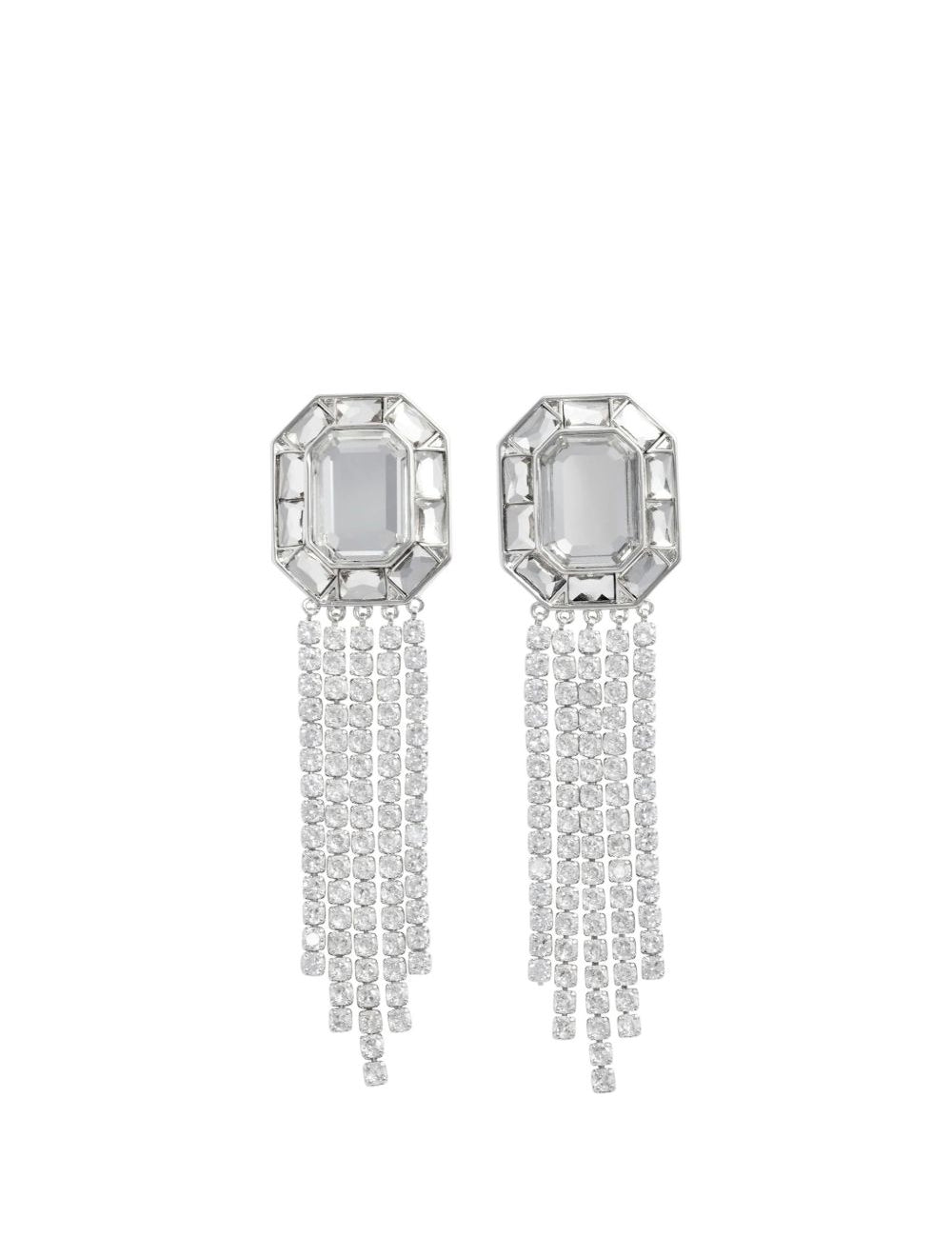 Orecchini di cristallo in argento Self-portrait - donna 
