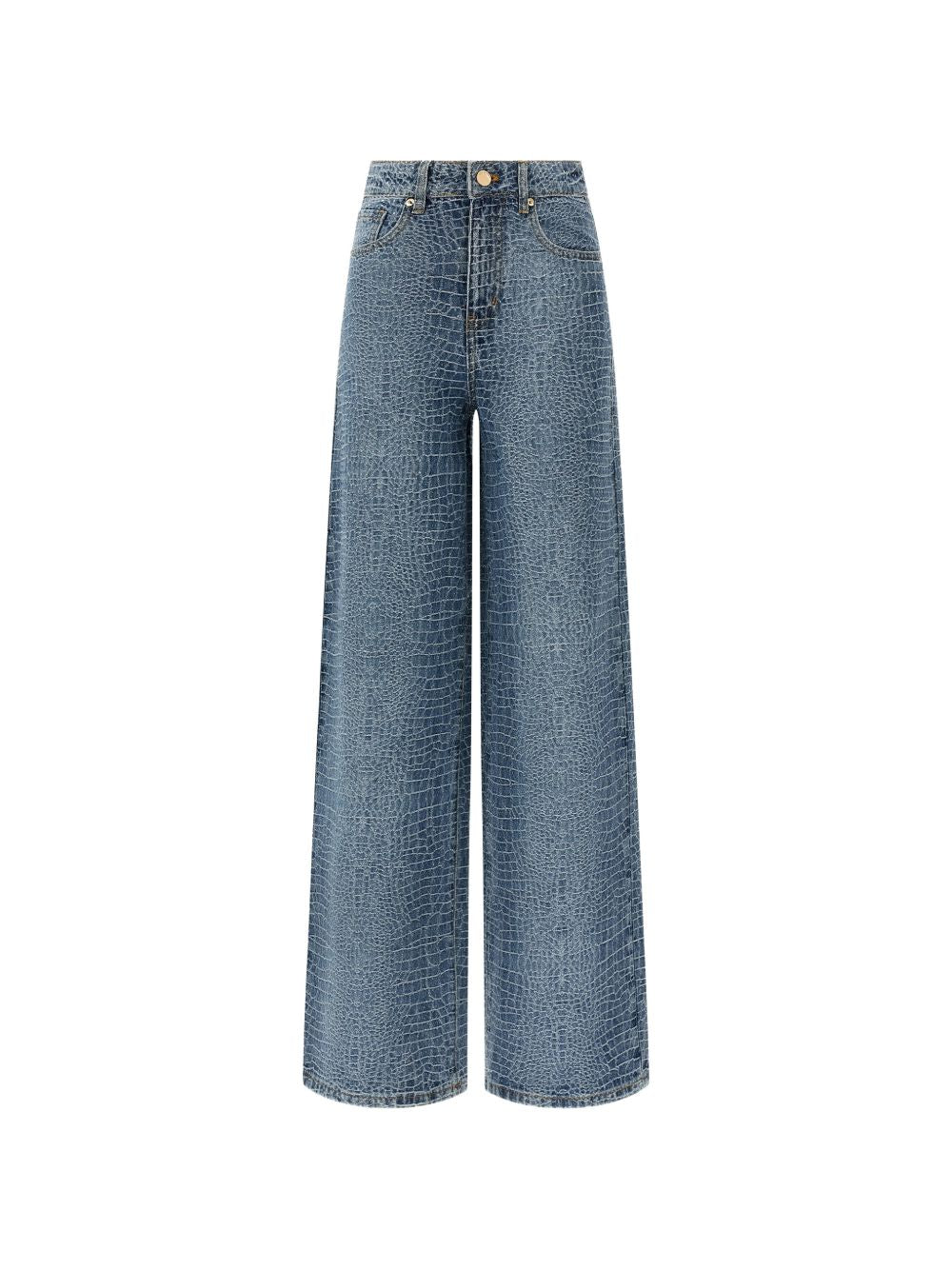 Jeans con effetto coccodrillo in blu Self-Portrait - donna 