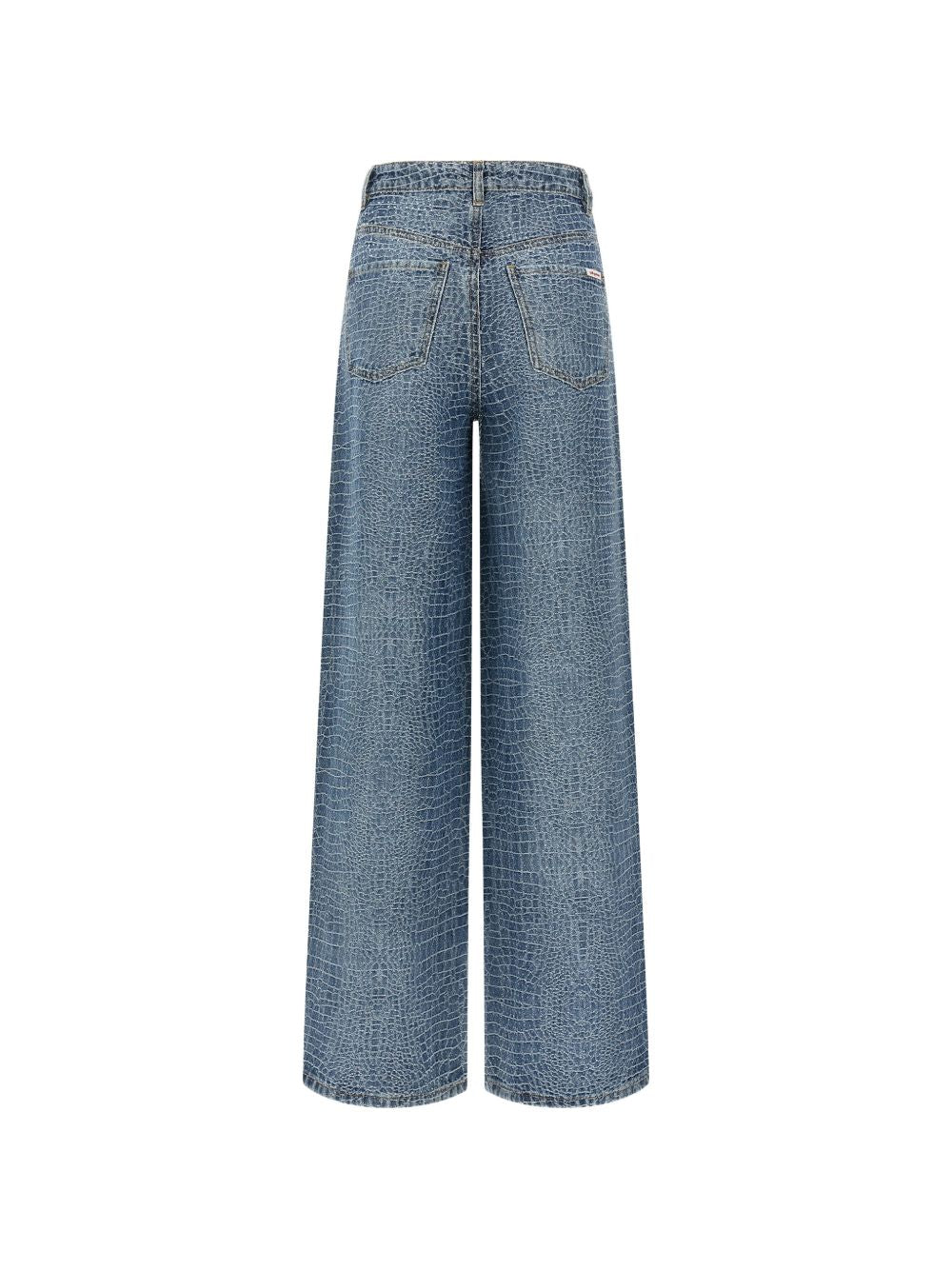 Jeans con effetto coccodrillo in blu Self-Portrait - donna 