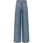 Jeans con effetto coccodrillo in blu Self-Portrait - donna 